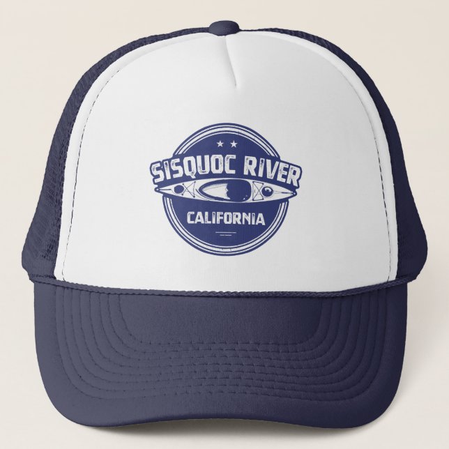 Sisquoc River California Kayaking Trucker Hat (Front)