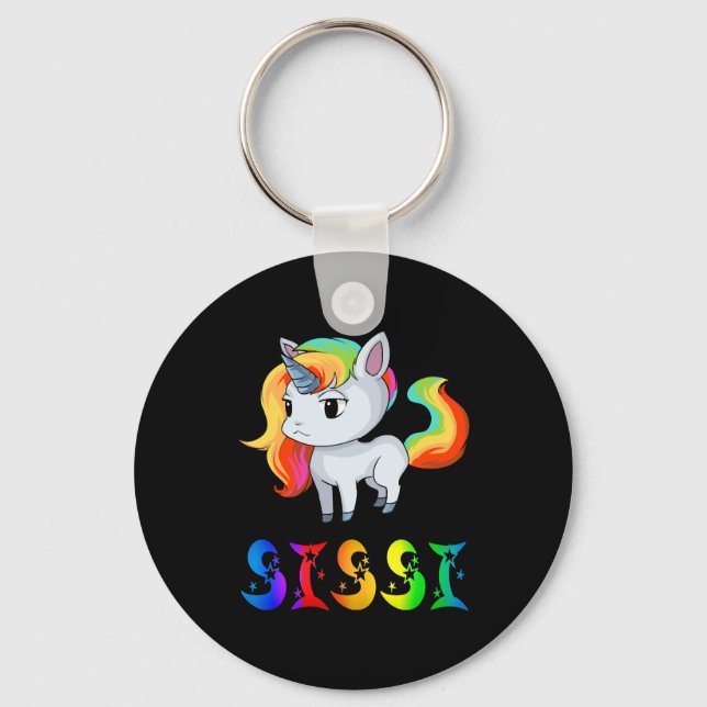 Sissi Unicorn Keychain (Front)