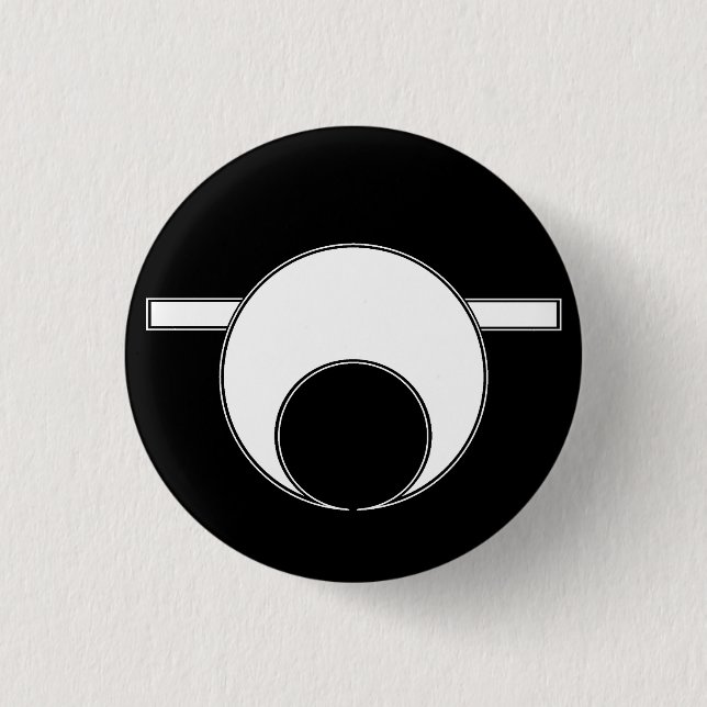 Sissies Black October Button (Front)