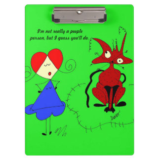 Sissy and her cat, Scratch Clipboard