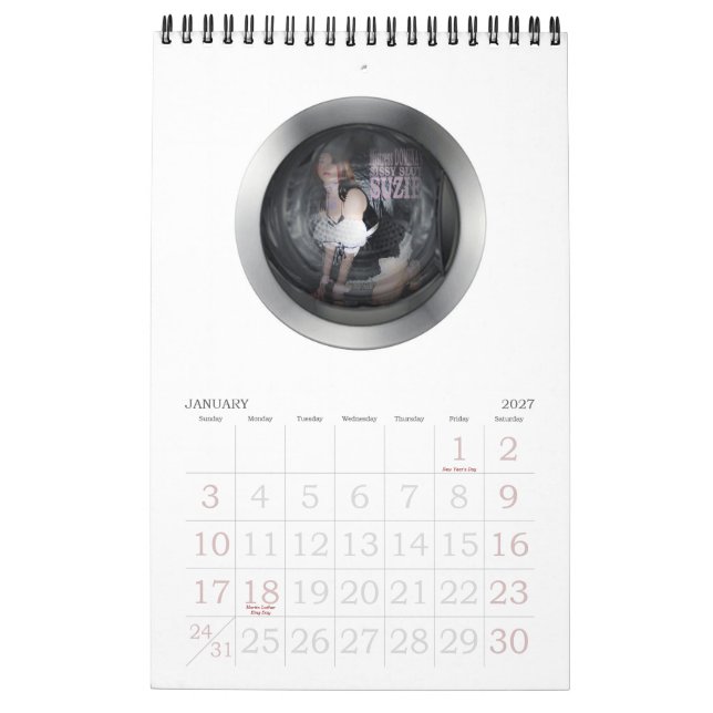 SISSY MAID CALENDAR (Jan 2027)