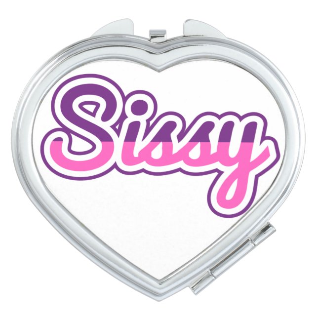 Sissy Makeup Mirror For Purse (Front)