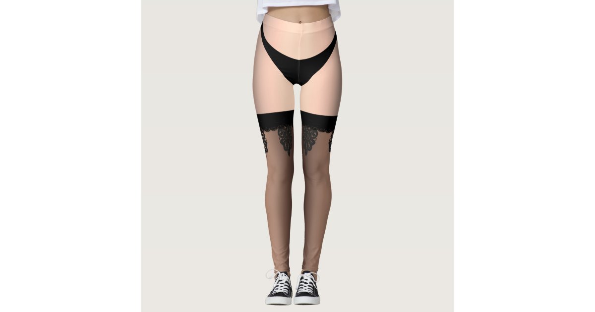 Sissy Sheer Lingerie Chastity Cover Leggings Zazzle Com