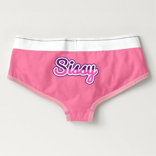 Sissy Spandex Cotton Briefs (Back)