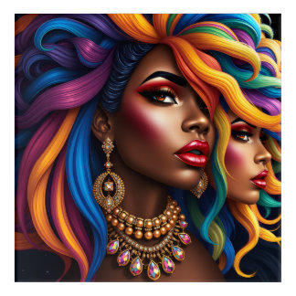 Sista friends sisters sistas black girl magic sis acrylic print