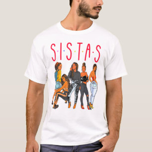 Sistas Black Girl Magic Fun Melanin Women Brown Sk T-Shirt