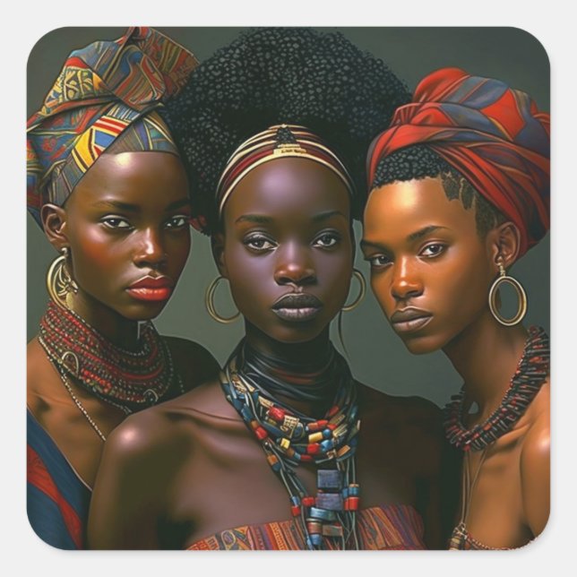 'Sistas' Generative Art Stickers (Front)