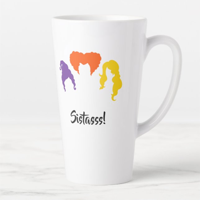 Sistasss! Hocus Pocus Themed Fall Latte Mug (Right)