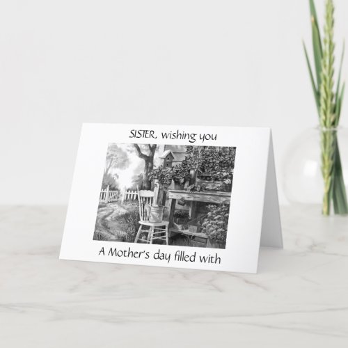 SISTER a MOTHERS DAY FILLED WITH JOY Card
