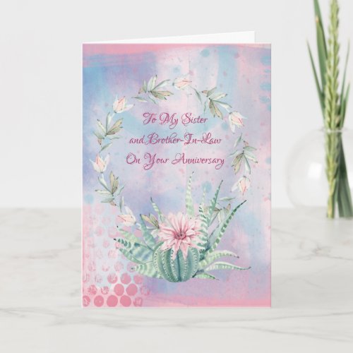 Sister and Brother_In_Law Watercolor Cactus Card