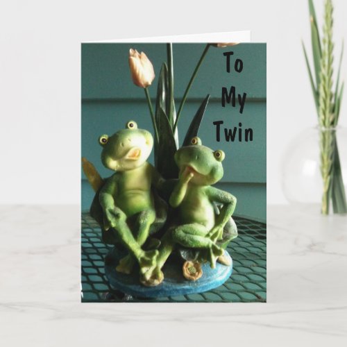 SISTER AND BROTHER TWIN BIRTHDAY CARD