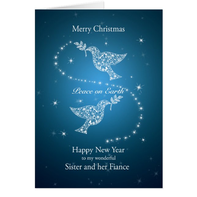 Sister and Fiance, Doves of Peace Christmas (Front)