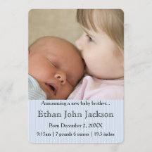 sibling birth announcement
