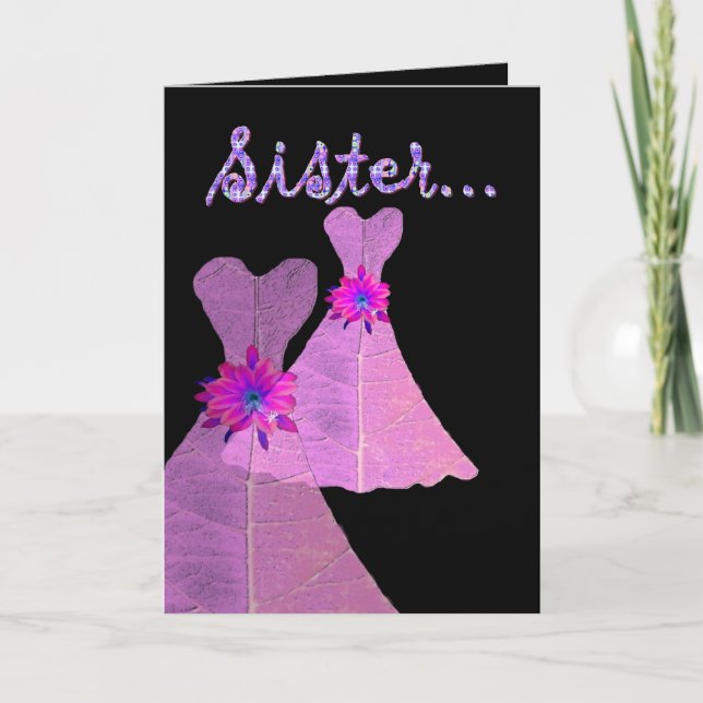 SISTER - Be My Chief Bridesmaid - Customizable Invitation (Front)