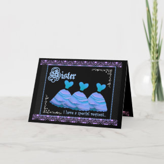SISTER - Be My Maid of Honor with Turquoise Gowns Invitation
