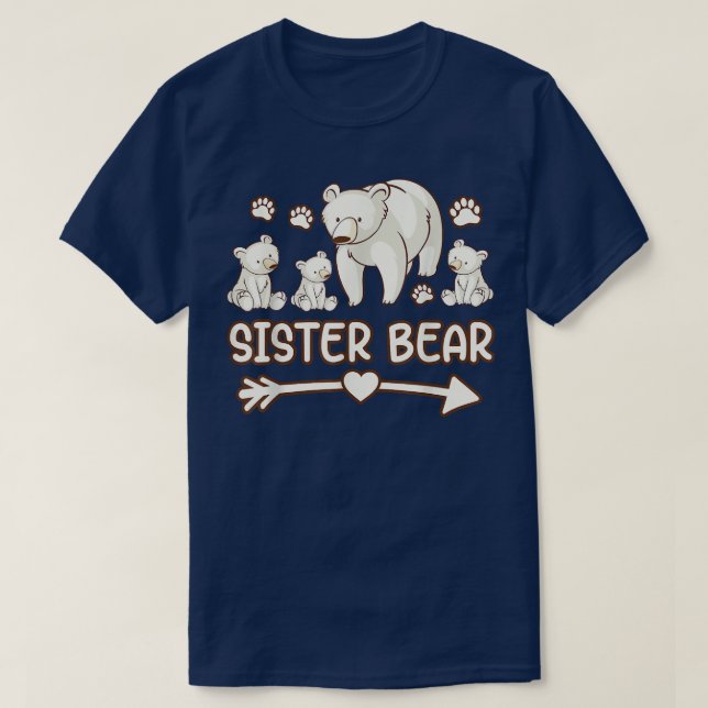 sister bear 3 cub tshirt for womens, sister bear s (Design Front)