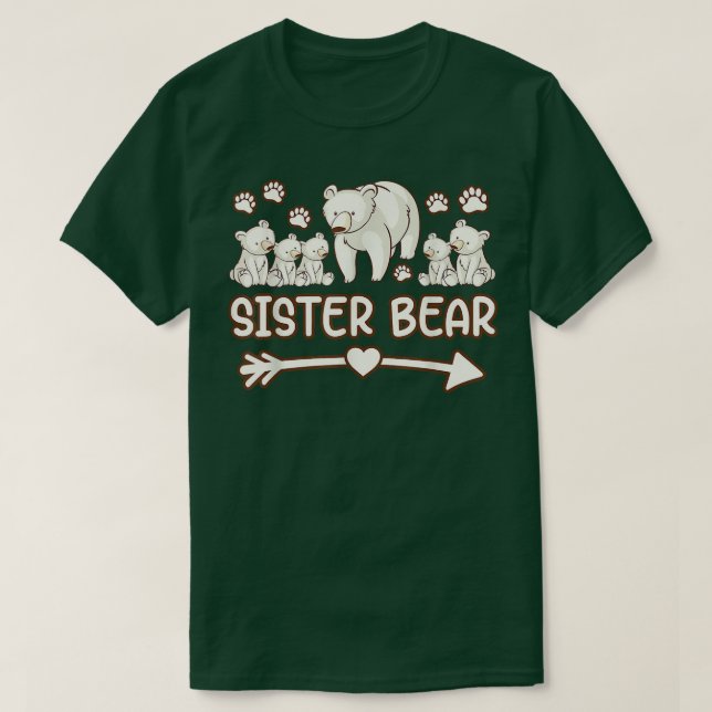 sister bear 5 cub tee shirt for womens, sister bea (Design Front)