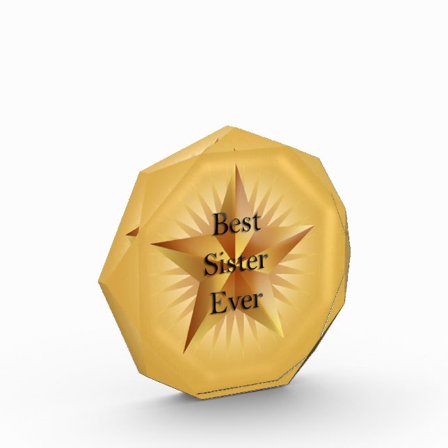 Sister Best Ever Gold Award (Left)