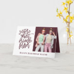 Sister Best Friend Forever Photo burgundy birthday Card<br><div class="desc">Sister Best Friends Forever Photo Burgundy text Birthday Especially for your sister on her birthday. Easily add your own favorite photo of you both and personalise your greeting at the bottom and inside.</div>