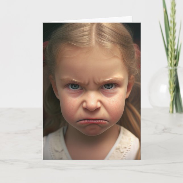 SISTER BIRTHDAY BRAT FUNNY CARD CARDS (Front)