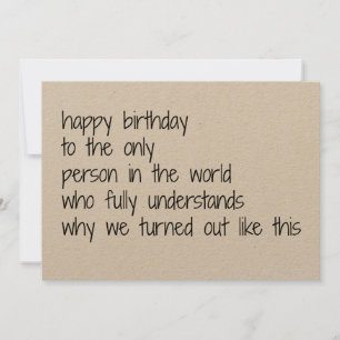 sister birthday card, funny birthday card sisters