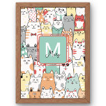 Sister Birthday Cat Kitties Name Monogram Kids Photo Print<br><div class="desc">This delightful print is perfect for cat lovers and pet enthusiasts, adding a touch of whimsy to any space. Whether it's a birthday gift, a sympathy gesture, or simply to enhance your home decor, this print is sure to bring smiles. Featuring a vibrant watercolor design and customizable with your name...</div>