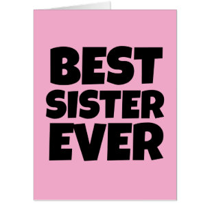 SISTER BIRTHDAY CUSTOM BIGGEST BIG GREETING CARD