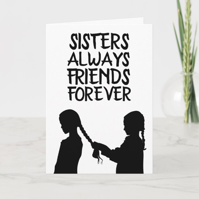 SISTER BIRTHDAY FRIEND GREETING CARDS (Front)