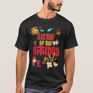 Sister Birthday Girl Pirate Birthday Party Theme O T-Shirt