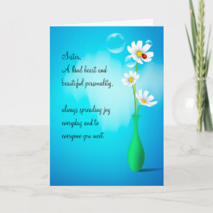 Sister Birthday Greeting Card