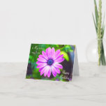 Sister Birthday Greeting Card<br><div class="desc">This custom birthday card is designed with a digitally edited, colorful image of a purple osteopermum Daisy, along with the wording "My sister, my friend Happy Birthday!". The card is blank inside for you to fill with your wording. Made and printed in the USA on light white paper with an...</div>