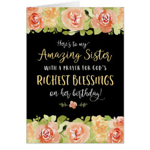 Sister Birthday, Here's to my Amazing Sister Cards