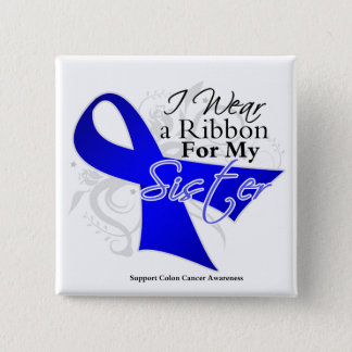 Sister Blue Ribbon - Colon Cancer Button