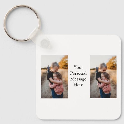sister brother family add photo personal message h keychain