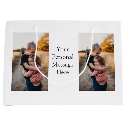 sister brother family add photo personal message h large gift bag
