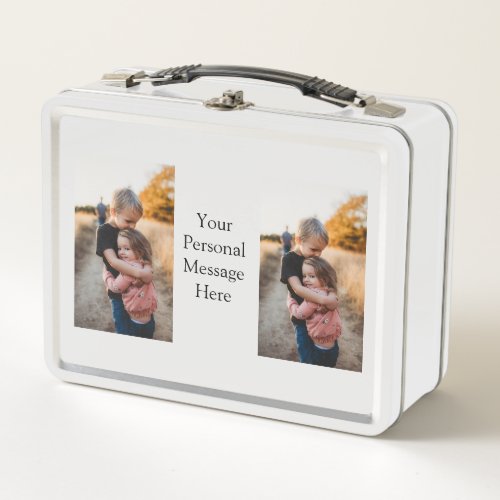 sister brother family add photo personal message h metal lunch box