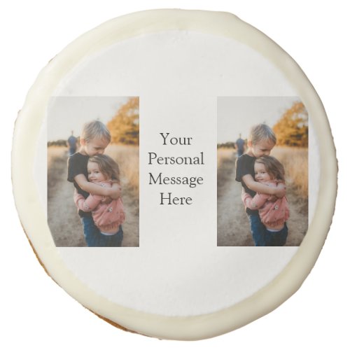 sister brother family add photo personal message h sugar cookie