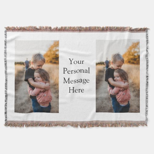 sister brother family add photo personal message h throw blanket