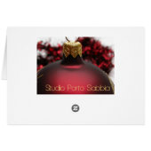 Sister & Brother in Law red christmas collage card (Back Horizontal)