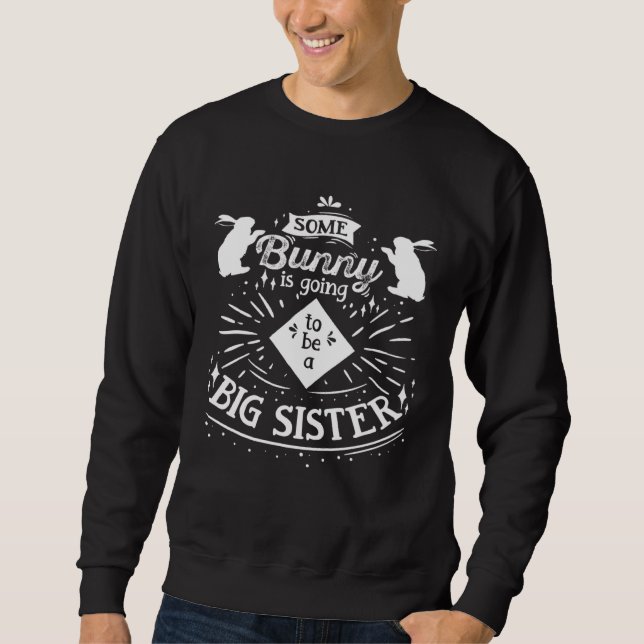 Sister Bunny Easter Friends Easter Bunnies Girls Sweatshirt (Front)
