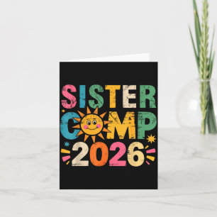 Sister camp 2026 family vacation summer camping card