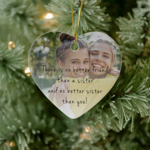 Sister Christmas Ornament _ Photo keepsake 2023