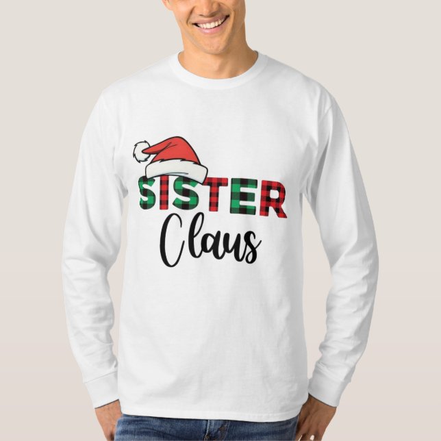 Sister Clause Men's Basic Long Sleeve T-shirt  (Front)