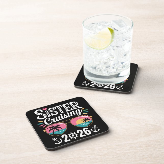 Sister Curising 2026 Beverage Coaster (Right Side)