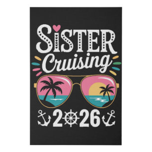Sister Curising 2026 Faux Canvas Print
