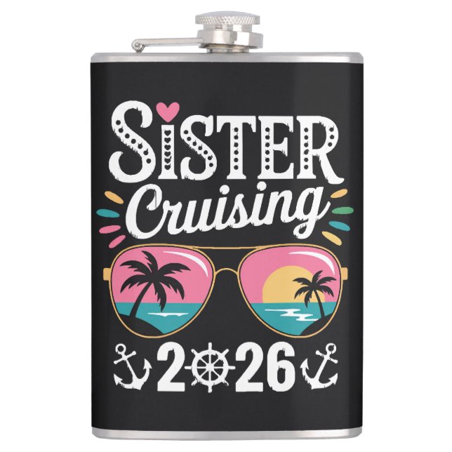 Sister Curising 2026 Flask (Front)