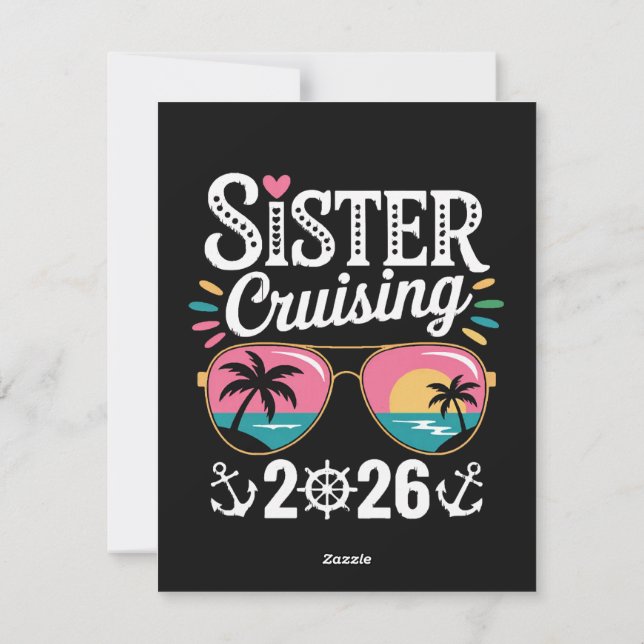 Sister Curising 2026 Holiday Card (Back)