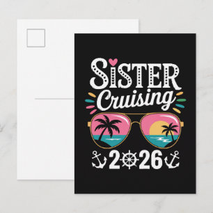 Sister Curising 2026 Invitation Postcard