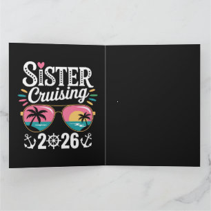 Sister Curising 2026 Letterpress Thank You Card