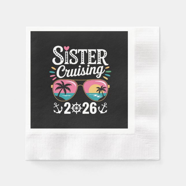 Sister Curising 2026 Napkins (Front)